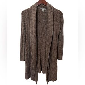 Barefoot Dreams Brown Ribbed Cardigan